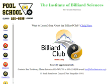 Tablet Screenshot of billiardinstructor.org